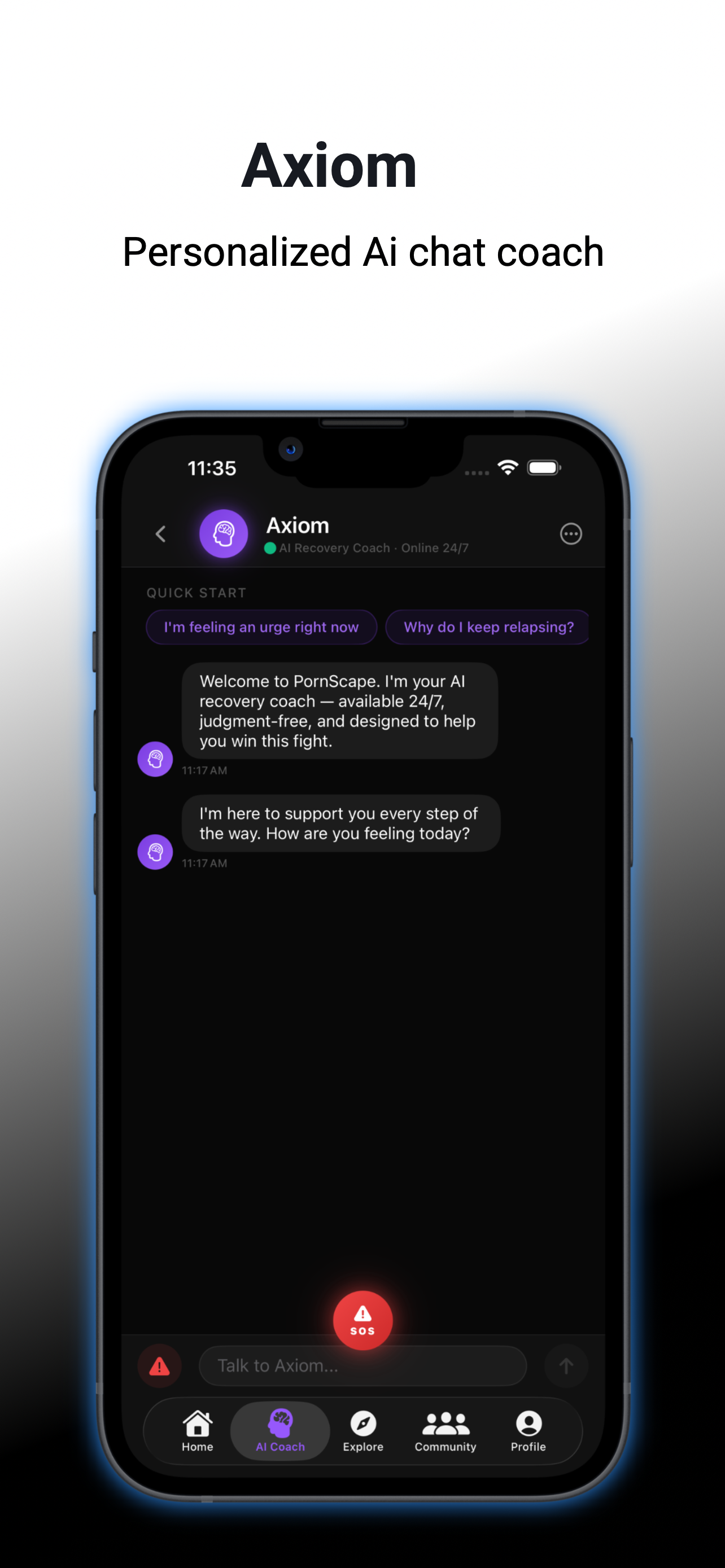 Axiom — personalized AI chat coach